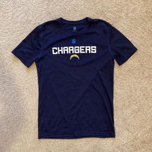 LOS ANGELES CHARGERS YOUTH LARGE ATHLETIC SHORT SLEEVE SHIRT